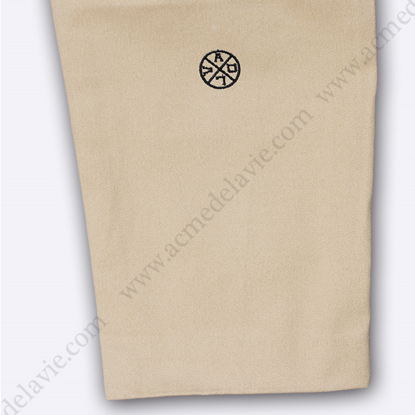 アクメドラビ(acme' de la vie) ADLV COTTON PANTS BEIGE Beige cotton pants