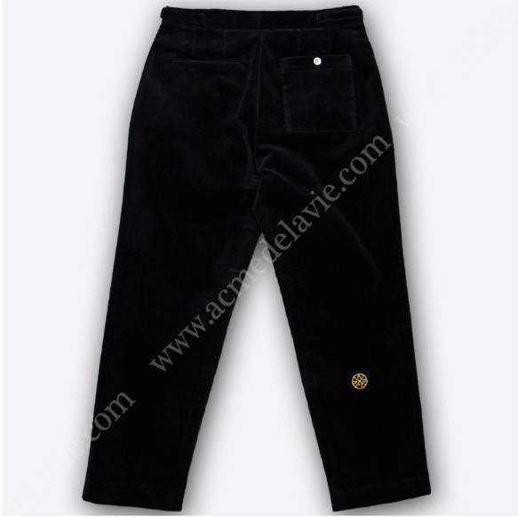 アクメドラビ(acme' de la vie) ADLV CORDUROY PANTS BLACK