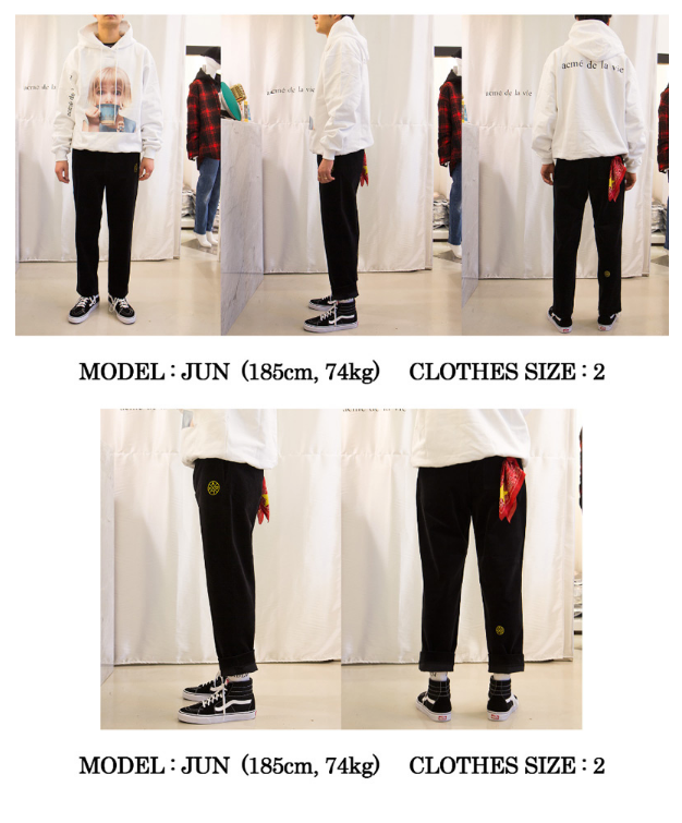 アクメドラビ(acme' de la vie) ADLV CORDUROY PANTS BLACK