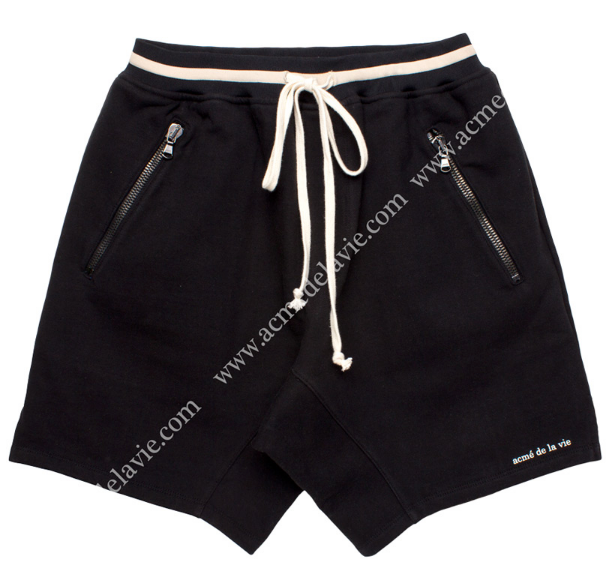 アクメドラビ(acme' de la vie) ADLV ZIPPER TRAINNING SHORT PANTS BLACK