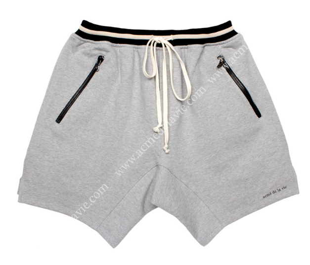 アクメドラビ(acme' de la vie) ADLV ZIPPER TRAINNING SHORT PANTS GREY