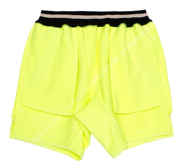 アクメドラビ(acme' de la vie) ADLV ZIPPER TRAINNING SHORT PANTS NEON YELLOW