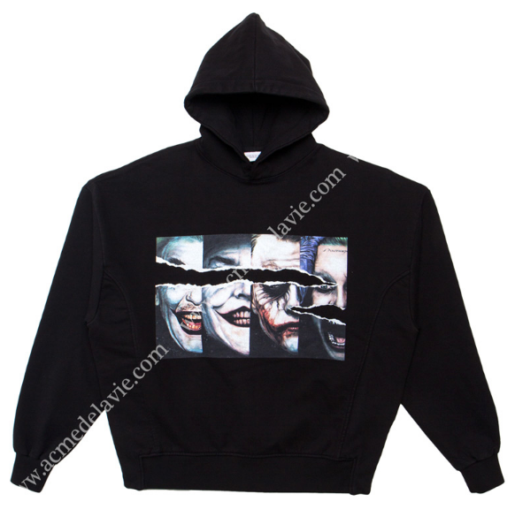 アクメドラビ(acme' de la vie) ADLV VINTAGE WASHING HOODIE BLACK JOKER