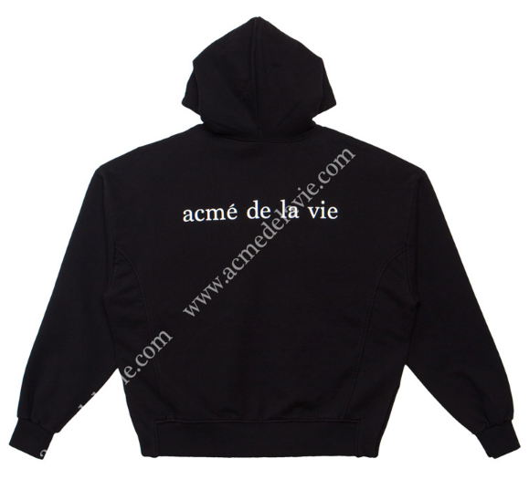アクメドラビ(acme' de la vie) ADLV VINTAGE WASHING HOODIE BLACK JOKER