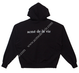 アクメドラビ(acme' de la vie) ADLV VINTAGE WASHING HOODIE BLACK JOKER