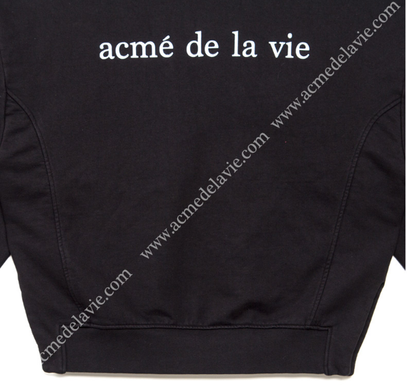 アクメドラビ(acme' de la vie) ADLV VINTAGE WASHING HOODIE BLACK JOKER