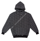 アクメドラビ(acme' de la vie) ADLV BLACK HOODIE LETTERING PATTERN