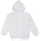 アクメドラビ(acme' de la vie) ADLV WHITE HOODIE LETTERING PATTERN