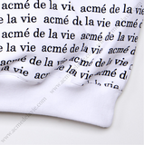 アクメドラビ(acme' de la vie) ADLV WHITE HOODIE LETTERING PATTERN
