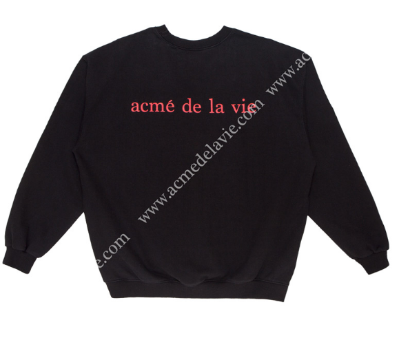 アクメドラビ(acme' de la vie) ADLV VINTAGE WASHING SWEATS T-SHIRT BLACK SHAKESPEARE