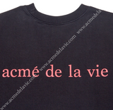 アクメドラビ(acme' de la vie) ADLV VINTAGE WASHING SWEATS T-SHIRT BLACK SHAKESPEARE