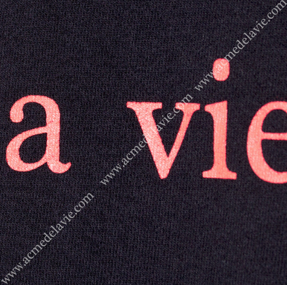 アクメドラビ(acme' de la vie) ADLV VINTAGE WASHING SWEATS T-SHIRT BLACK SHAKESPEARE