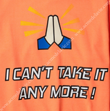 アクメドラビ(acme' de la vie) ADLV SWEATSHIRT "I CAN'T TAKE IT" NEON ORANGE