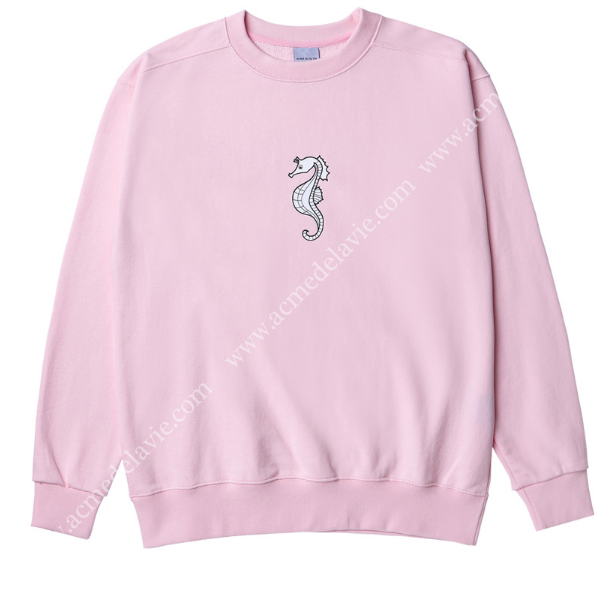 アクメドラビ(acme' de la vie) ADLV SEAHORSE SWEATSHIRT LIGHT PINK