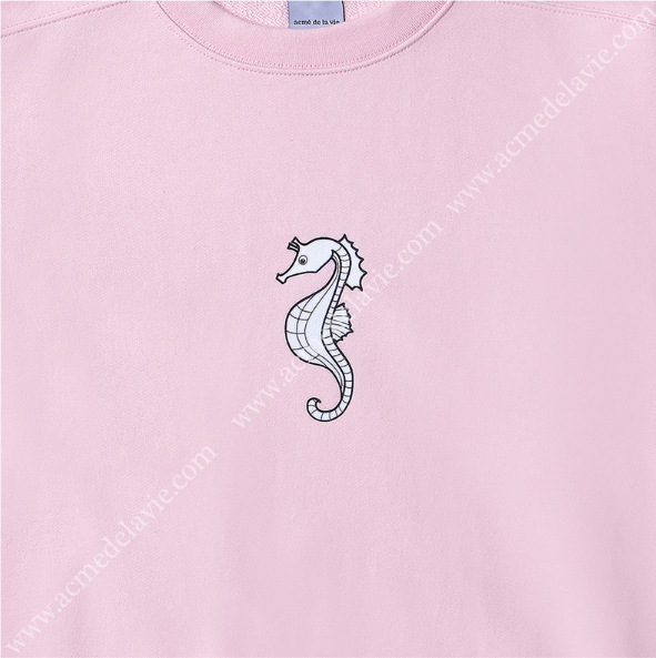 アクメドラビ(acme' de la vie) ADLV SEAHORSE SWEATSHIRT LIGHT PINK
