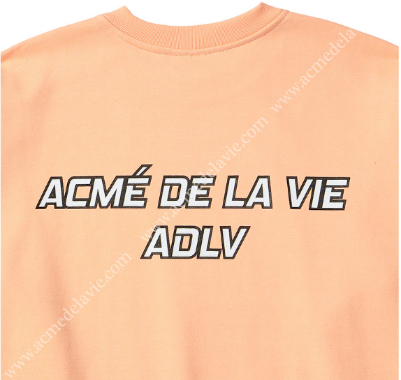 アクメドラビ(acme' de la vie) ADLV SEAHORSE SWEATSHIRT LIGHT ORANGE