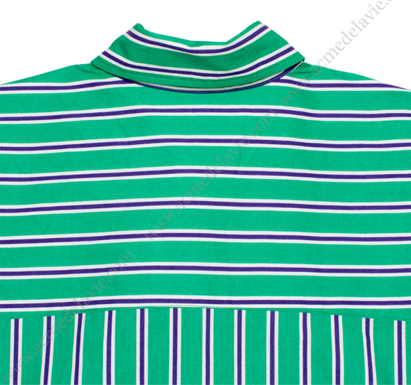 アクメドラビ(acme' de la vie) ADLV STRIPE SHIRT GREEN
