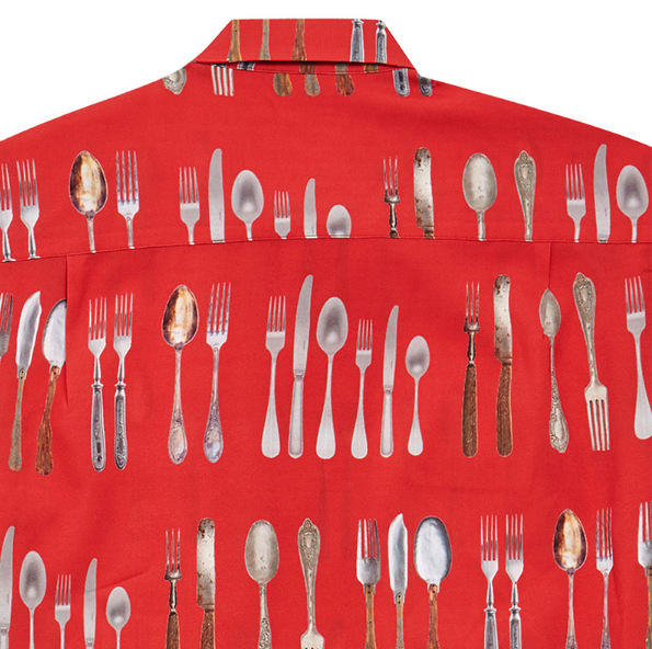 アクメドラビ(acme' de la vie) ADLV DIGITAL PRINTING SHIRT (レッド)