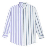 アクメドラビ(acme' de la vie) ADLV HALF SHIRT WHITE / LAVENDER