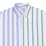 アクメドラビ(acme' de la vie) ADLV HALF SHIRT WHITE / LAVENDER