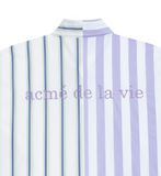 アクメドラビ(acme' de la vie) ADLV HALF SHIRT WHITE / LAVENDER