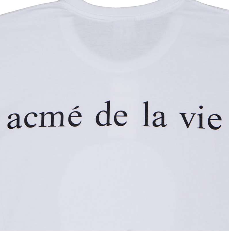 アクメドラビ(acme' de la vie) ADLV BABY FACE LONG SLEEVE RUGBY T-SHIRT WHITE