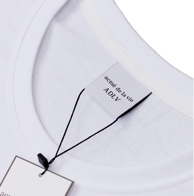 アクメドラビ(acme' de la vie) ADLV BABY FACE LONG SLEEVE DONUTS T-SHIRT WHITE