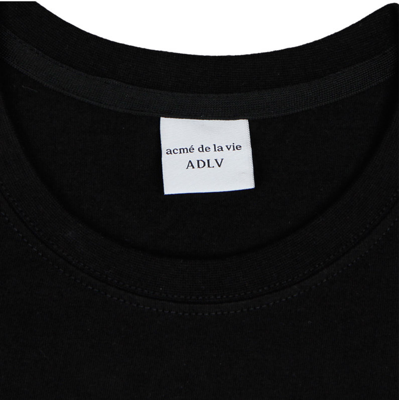 アクメドラビ(acme' de la vie) ADLV BABY FACE LONG SLEEVE DONUTS T-SHIRT (ブラック)