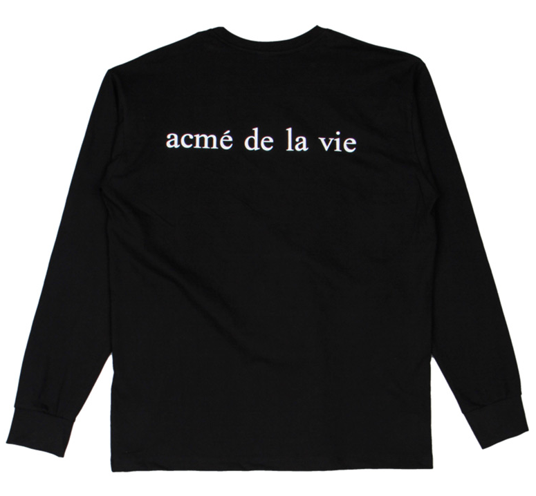 アクメドラビ(acme' de la vie) ADLV BABY FACE LONG SLEEVE DONUTS T-SHIRT (ブラック)