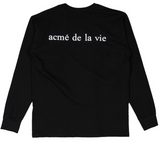 アクメドラビ(acme' de la vie) ADLV BABY FACE LONG SLEEVE SMILE T-SHIRT (ブラック)
