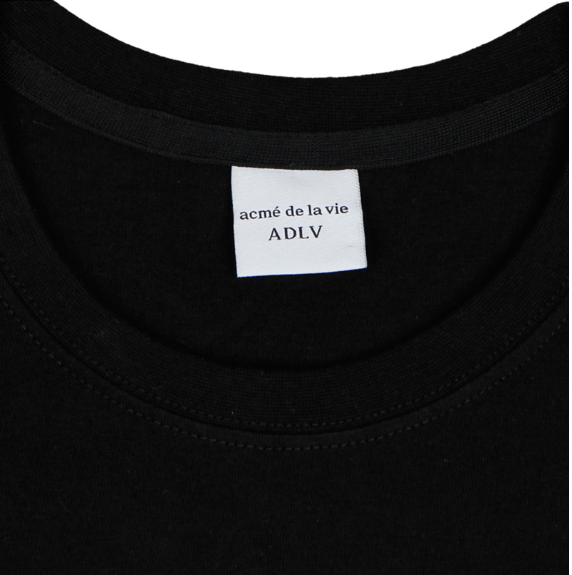 アクメドラビ(acme' de la vie) ADLV BABY FACE LONG SLEEVE SMILE T-SHIRT (ブラック)