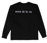アクメドラビ(acme' de la vie) ADLV BABY FACE LONG SLEEVE STRAW HAT T-SHIRT (ブラック)