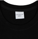 アクメドラビ(acme' de la vie) ADLV BABY FACE LONG SLEEVE STRAW HAT T-SHIRT (ブラック)