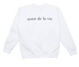 アクメドラビ(acme' de la vie) ADLV BABY FACE HERO SWEATSHIRTS WHITE