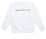 アクメドラビ(acme' de la vie) ADLV BABY FACE SWEATSHIRT WHITE RUGBY