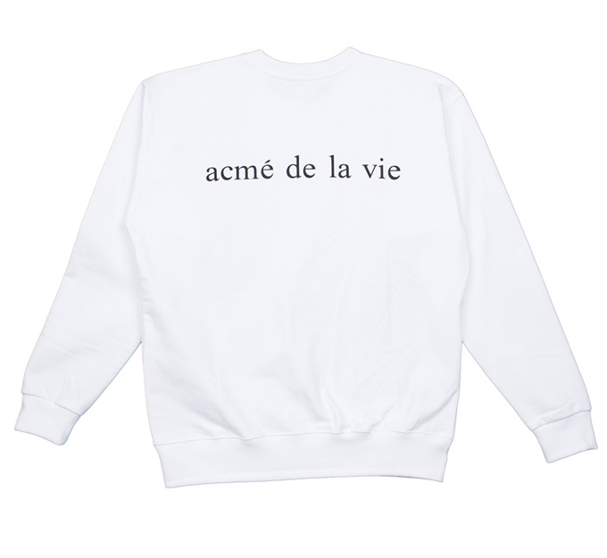 アクメドラビ(acme' de la vie) ADLV BABY FACE WITCH SWEATSHIRTS  WHITE