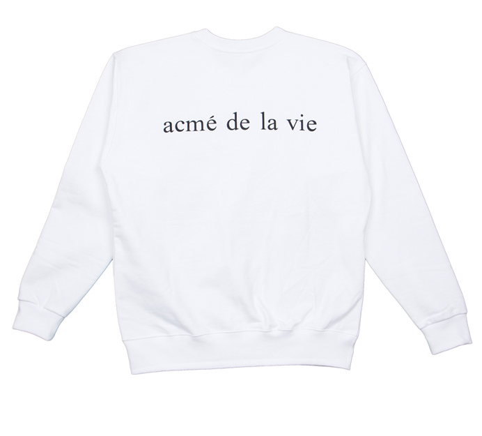 アクメドラビ(acme' de la vie) ADLV BABY FACE DONUTS SWEATSHIRTS WHITE