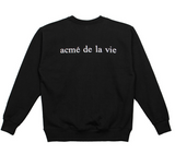 アクメドラビ(acme' de la vie) ADLV BABY FACE SMILE SWEATSHIRTS (ブラック)