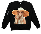 アクメドラビ(acme' de la vie) ADLV BABY FACE STRAW HAT SWEATSHIRTS (ブラック)