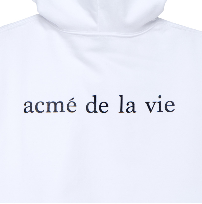 アクメドラビ(acme' de la vie) ADLV BABY FACE HERO HOODIE WHITE