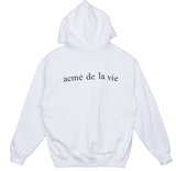 アクメドラビ(acme' de la vie) ADLV BABY FACE RUGBY HOODIE  WHITE