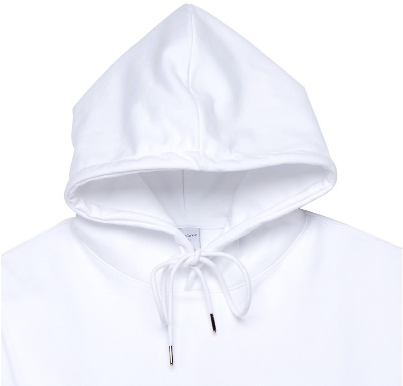 アクメドラビ(acme' de la vie) ADLV BABY FACE RUGBY HOODIE  WHITE