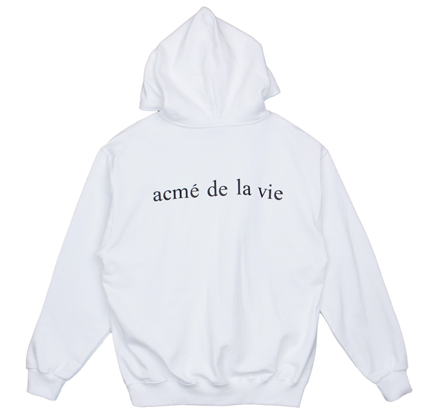 アクメドラビ(acme' de la vie) ADLV BABY FACE KISS HOODIE WHITE