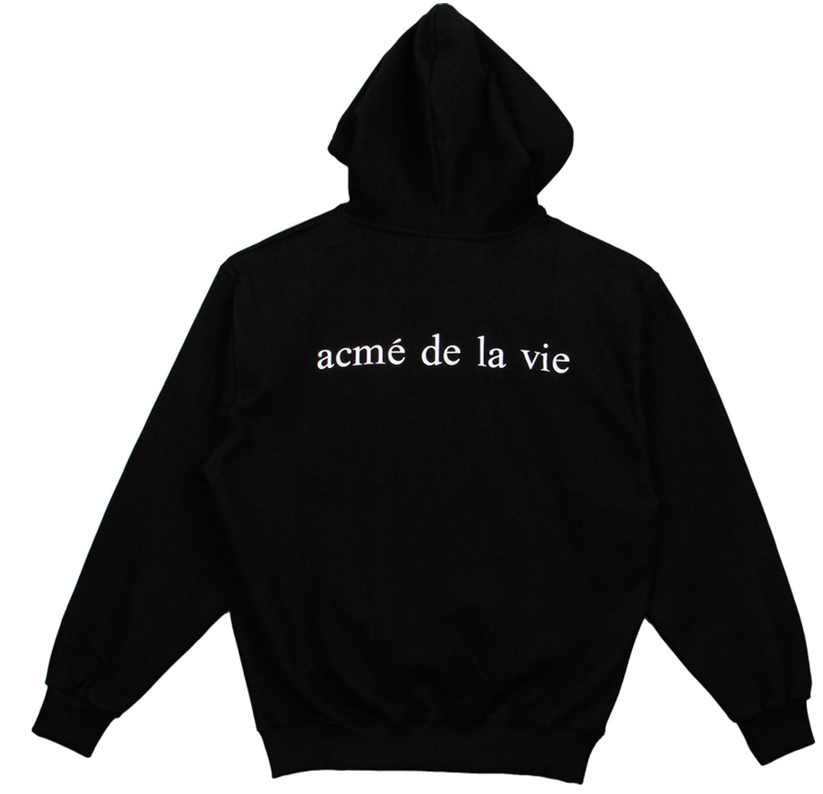 アクメドラビ(acme' de la vie) ADLV BABY FACE HOODIE BLACK DONUT 2