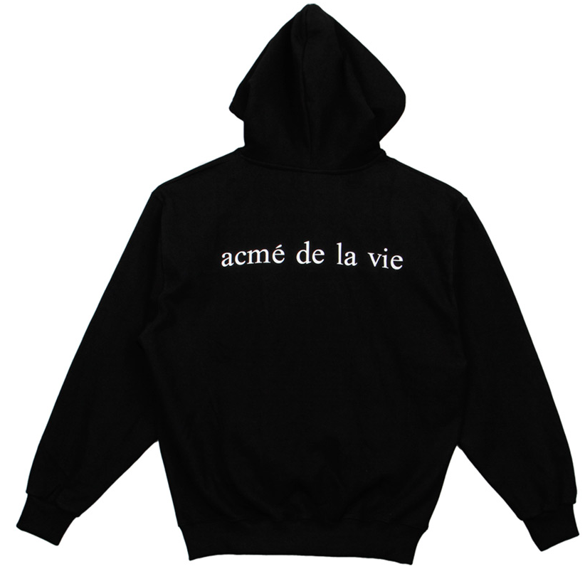 アクメドラビ(acme' de la vie) ADLV BABY FACE STRAW HAT HOODIE (ブラック)