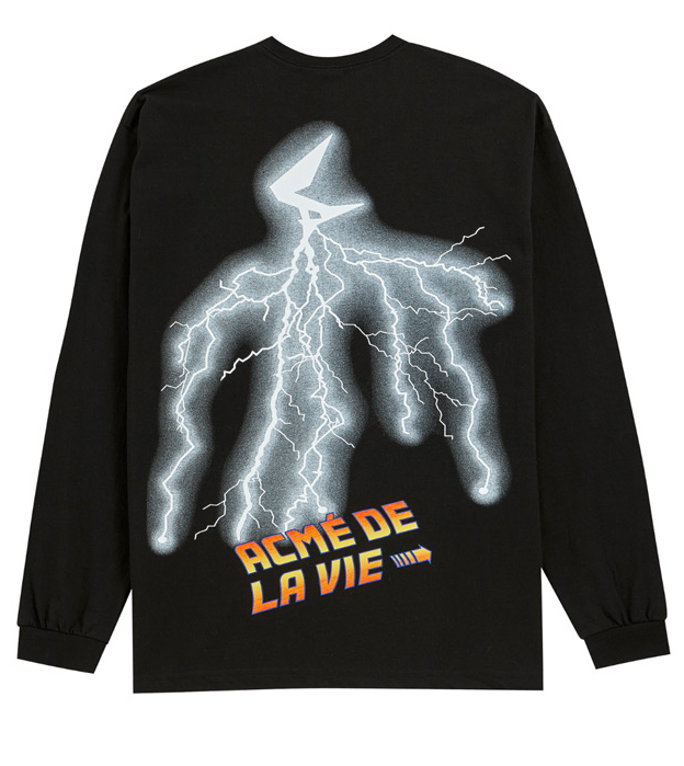 アクメドラビ(acme' de la vie) ADLV LONG SLEEVE T-SHIRT Lightning (ブラック)