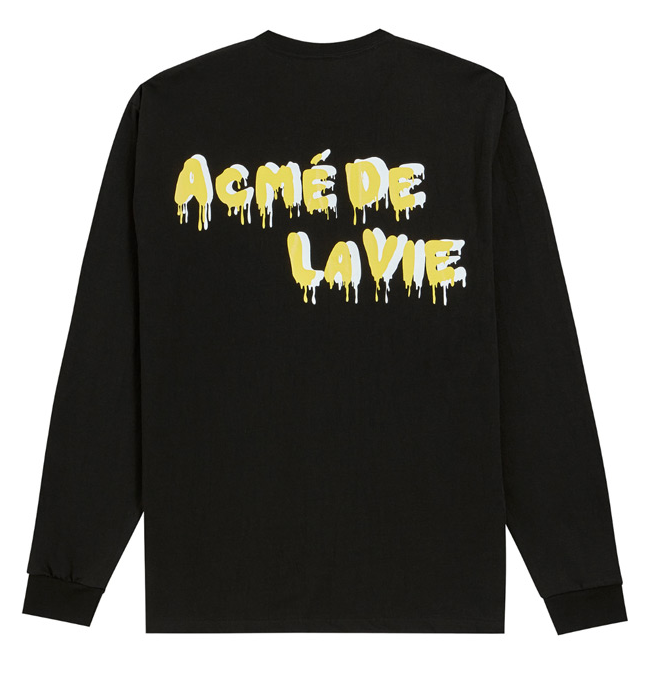 アクメドラビ(acme' de la vie) ADLV LONG SLEEVE T-SHIRT 4people (ブラック)