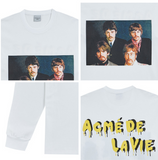 アクメドラビ(acme' de la vie) ADLV LONG SLEEVE T-SHIRT 4people WHITE