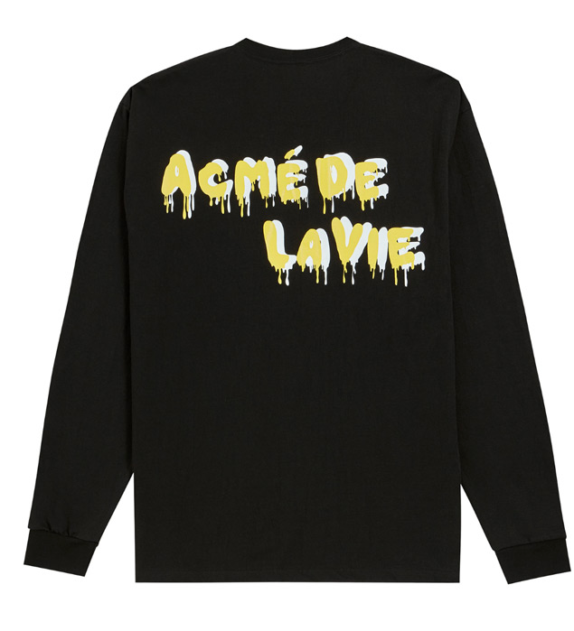 アクメドラビ(acme' de la vie) ADLV LONG SLEEVE T-SHIRT 4people (ブラック)