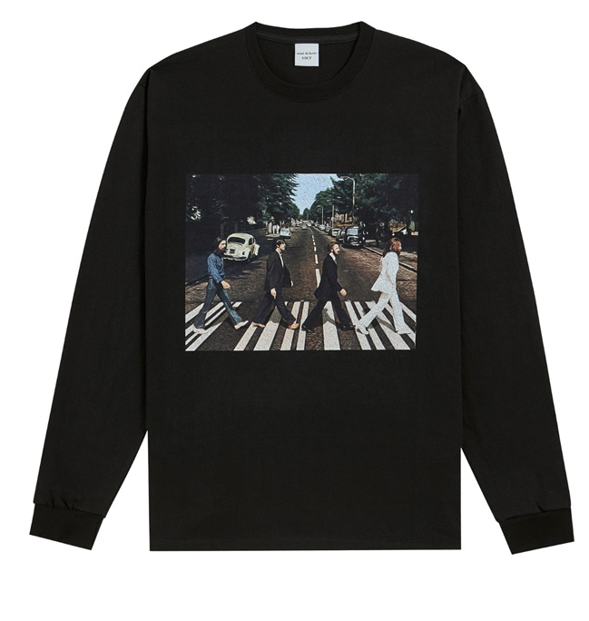アクメドラビ(acme' de la vie) ADLV LONG SLEEVE T-SHIRT Crosswalk (ブラック)